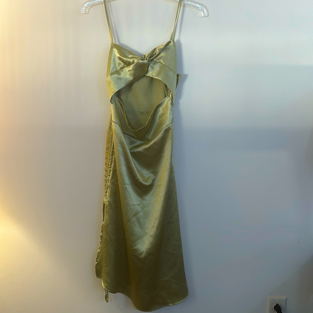 Never been worn olive green dress
